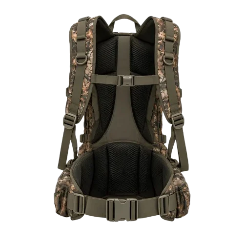 Camouflage hunting backpack with multiple storage compartments