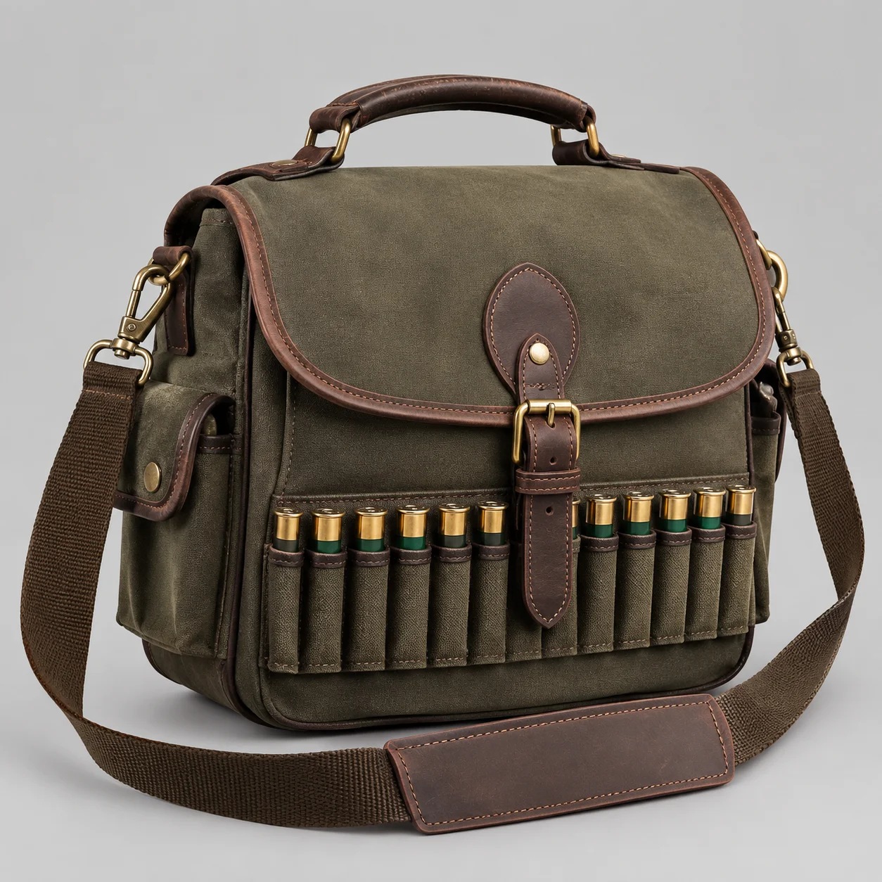 Unique cartridge bag with organized front holders